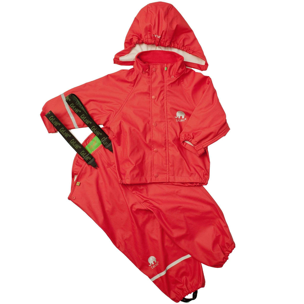 Classic Rain Gear Set - Red Gear  at Biddle and Bop