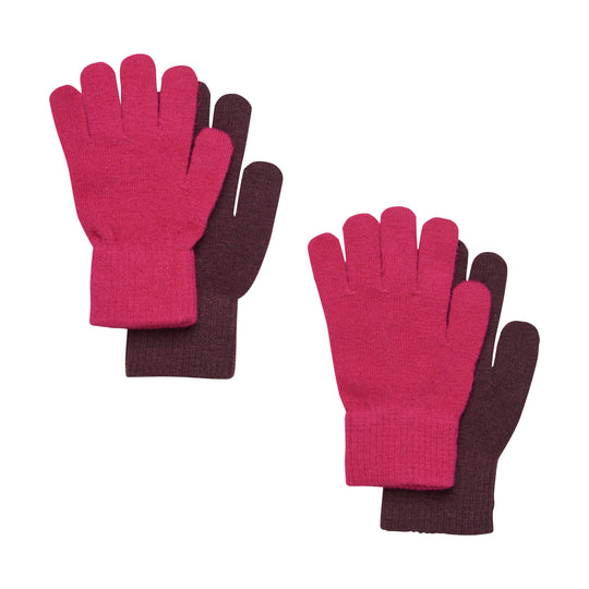 Magic Gloves Wool Blend 2 Pack: Pink