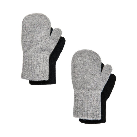 Magic Mittens Wool Blend 2 Pack: Gray Black
