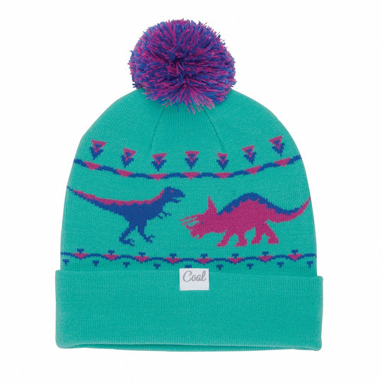 Dina Dinosaur Pom Beanie: Peppermint