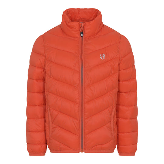 Kids Lightweight Puffer Jacket: Red Clay