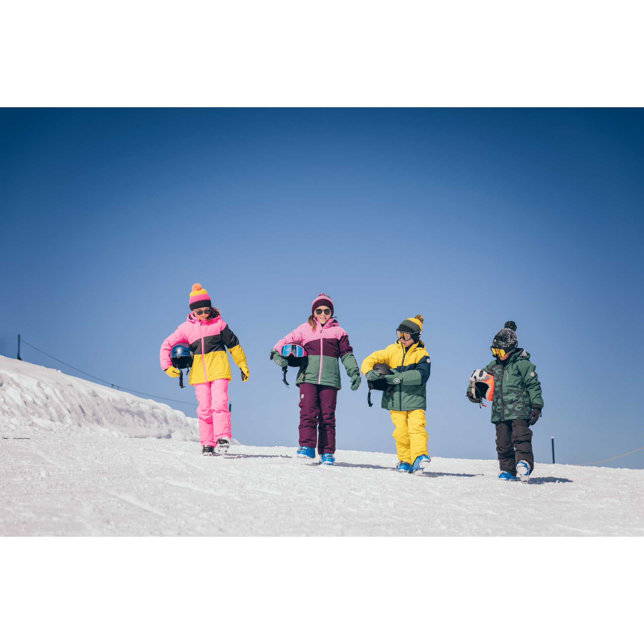 Colorblock ski outlet jacket