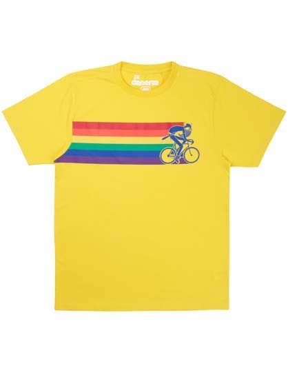 Retro Yellow Biking Viking Men's Tshirt Clothing  at Biddle and Bop