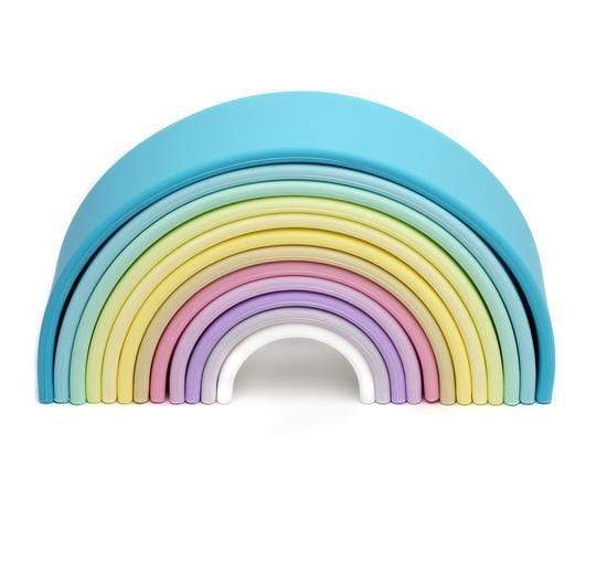 Silicone Rainbow Stacker: Pastel Large Rainbow