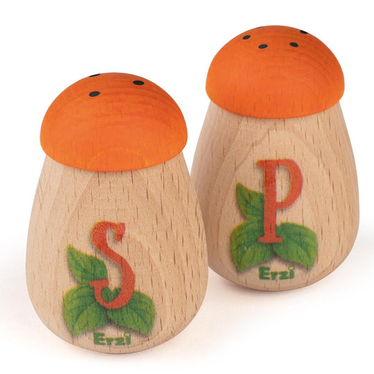 Wooden Play Food: Salt and Pepper Shakers