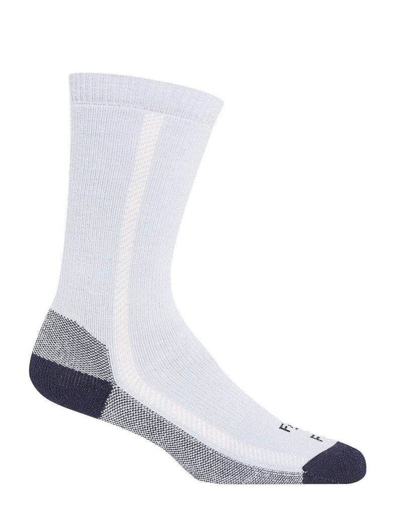 Women's Midweight Wool Crew Sock: No Fly Zone in Madison Blue Fog Socks  at Biddle and Bop