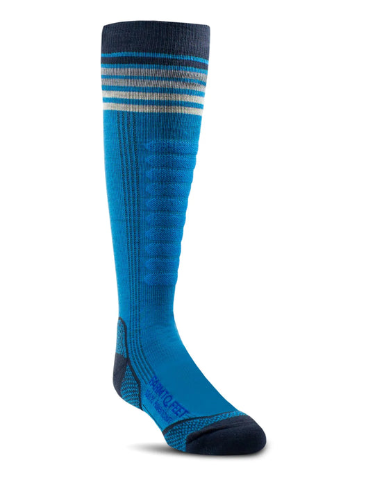 Wool Youth Ski Sock: Waitsfield 2.0 in Bunting Blue