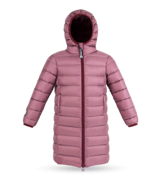 Fluff Down Coat: Plum with Milk