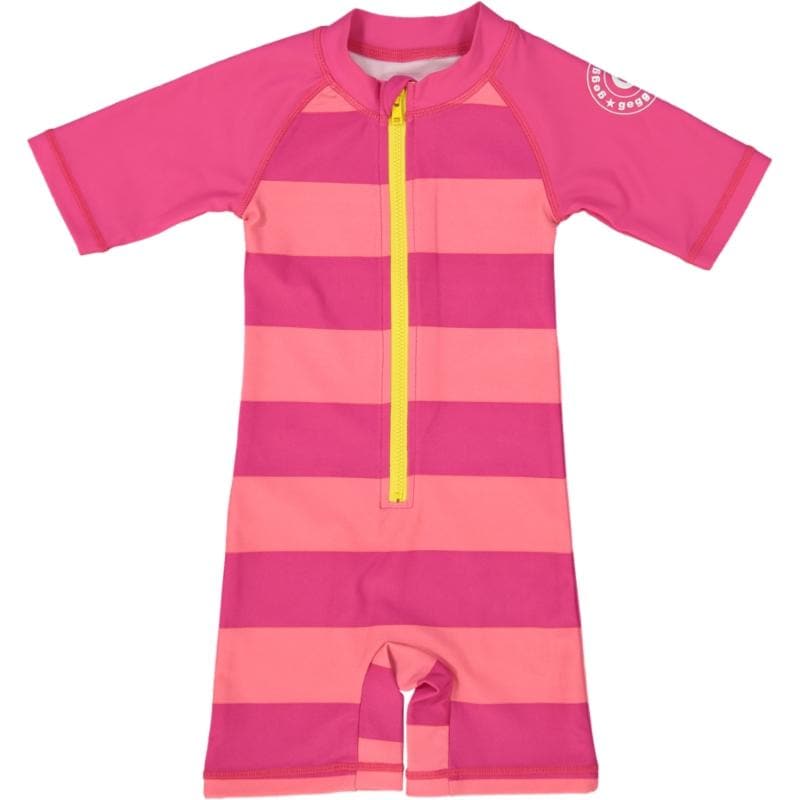UV Swim Rashguard Suit: Cerise Clothing  at Biddle and Bop