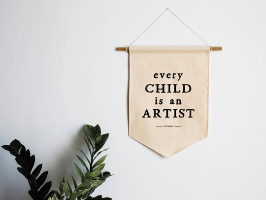 Canvas Banner: Every Child Is An Artist
