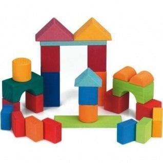 Geometric Multi-Colored Building Blocks Toys  at Biddle and Bop