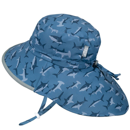 Aqua-Dry Adventure Sun Hat: Navy Shark