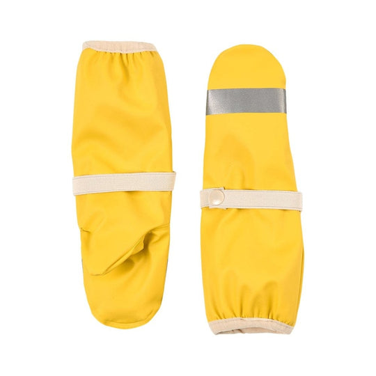 Vilnius Recycled Rain Mittens: Lemon Curd
