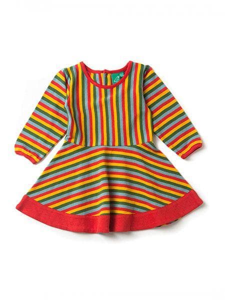 Rainbow Stripes Forever Dress Clothing  at Biddle and Bop