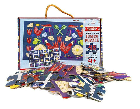 Chicken & Waffles Double Sided Jumbo Puzzle - 48 Piece