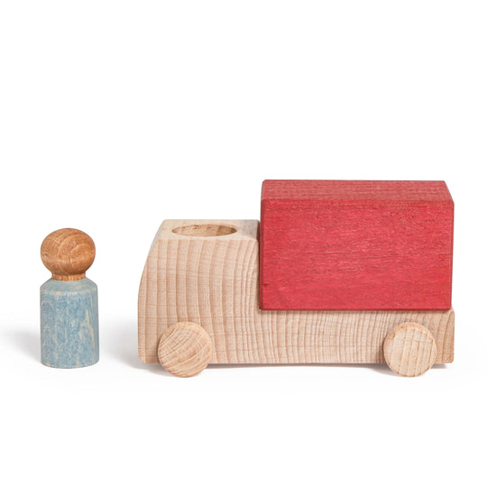 Lubulona Wooden Truck: Red