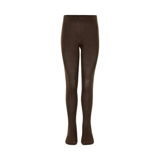Cotton Tights:  Brown