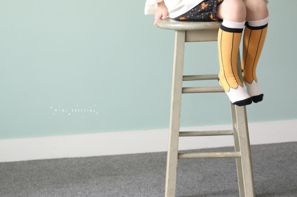 Pencil Knee Socks Socks  at Biddle and Bop