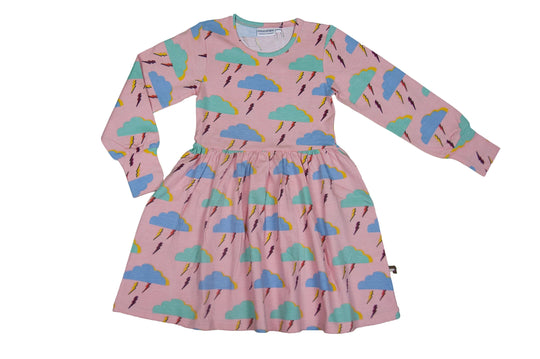 Long Sleeve Dress: Lovely Lightning