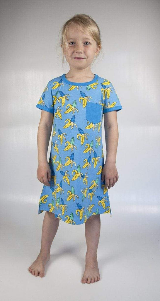 Organic T-shirt Dress: Crazy Banana Clothing  at Biddle and Bop