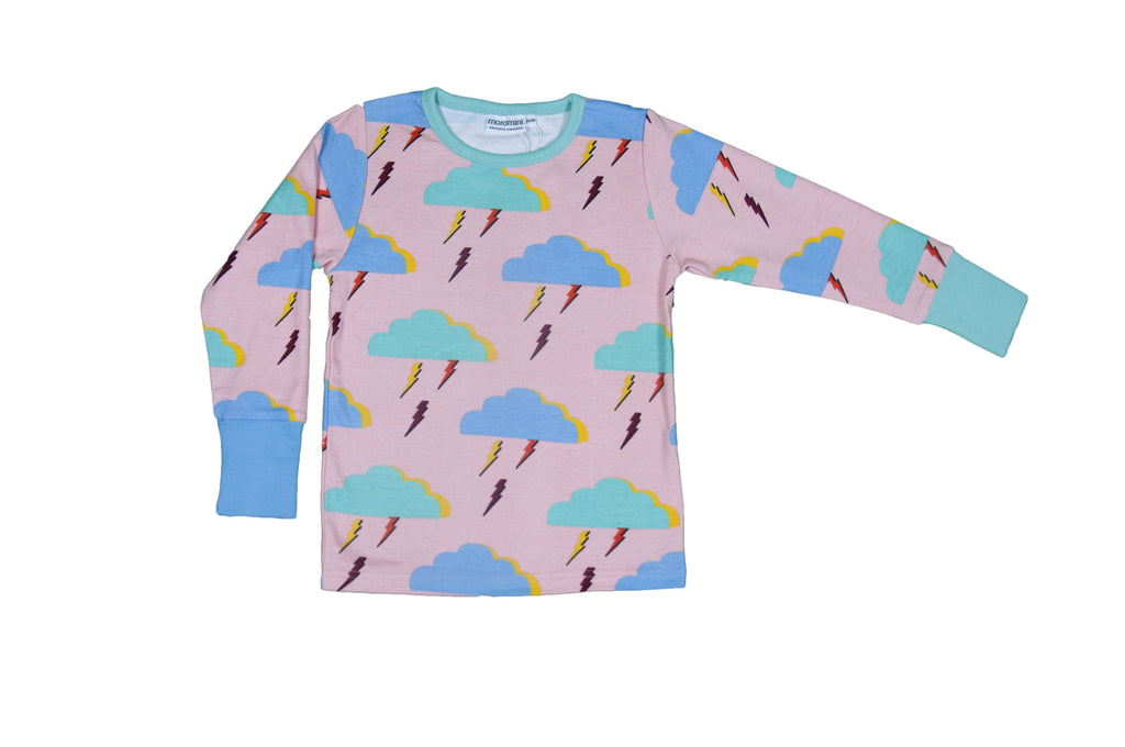 Long Sleeve Top: Lovely Lightning Clothing  at Biddle and Bop