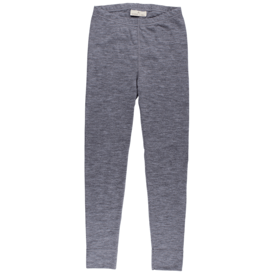 Nordic Label Wool Base Layer Leggings: Dark Grey Melange
