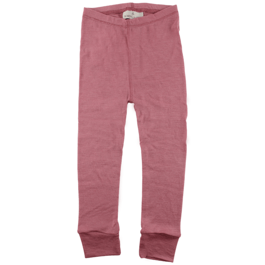 Nordic Label Wool Base Layer Leggings: Withered Rose