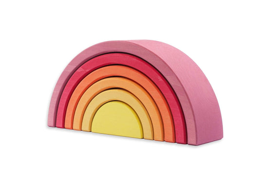 Ocamora Rainbow Stacker: 6 Piece Pink