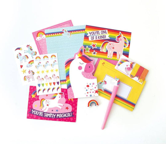 Rainbow Unicorn Stationery Set