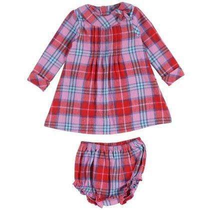 Tartan Check Baby Dress Set Clothing  at Biddle and Bop