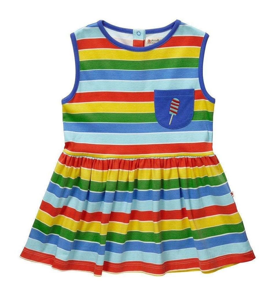 Rainbow Stripe Dress Clothing  at Biddle and Bop