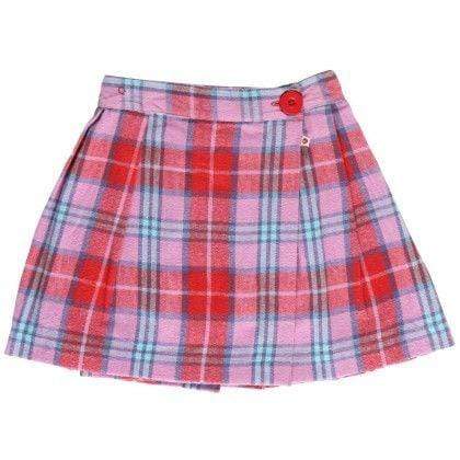Tartan Check Wrap Around Skirt Clothing  at Biddle and Bop
