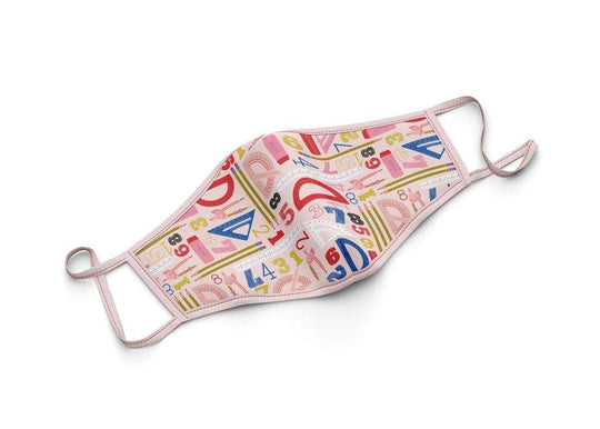 Printed Cotton Face Mask - Geometry