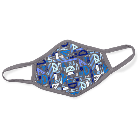 Printed Cotton Face Mask - Geometry