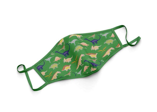 Printed Cotton Face Mask - Paleontology