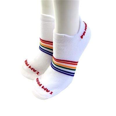 PrideSocks Adult Anklet / NoShow Sock: Proud Clothing  at Biddle and Bop