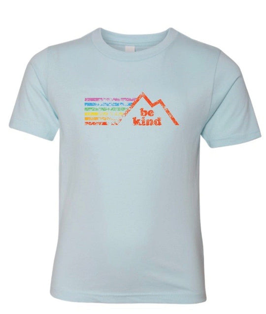 Be Kind Retro Rainbow Kids T-Shirt