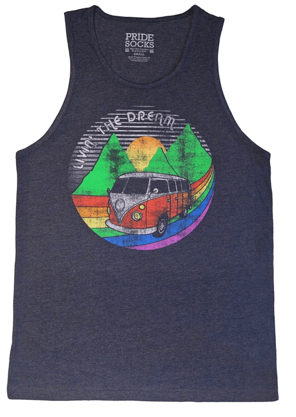 PrideSocks Road Trip Men's Tank Top Clothing  at Biddle and Bop