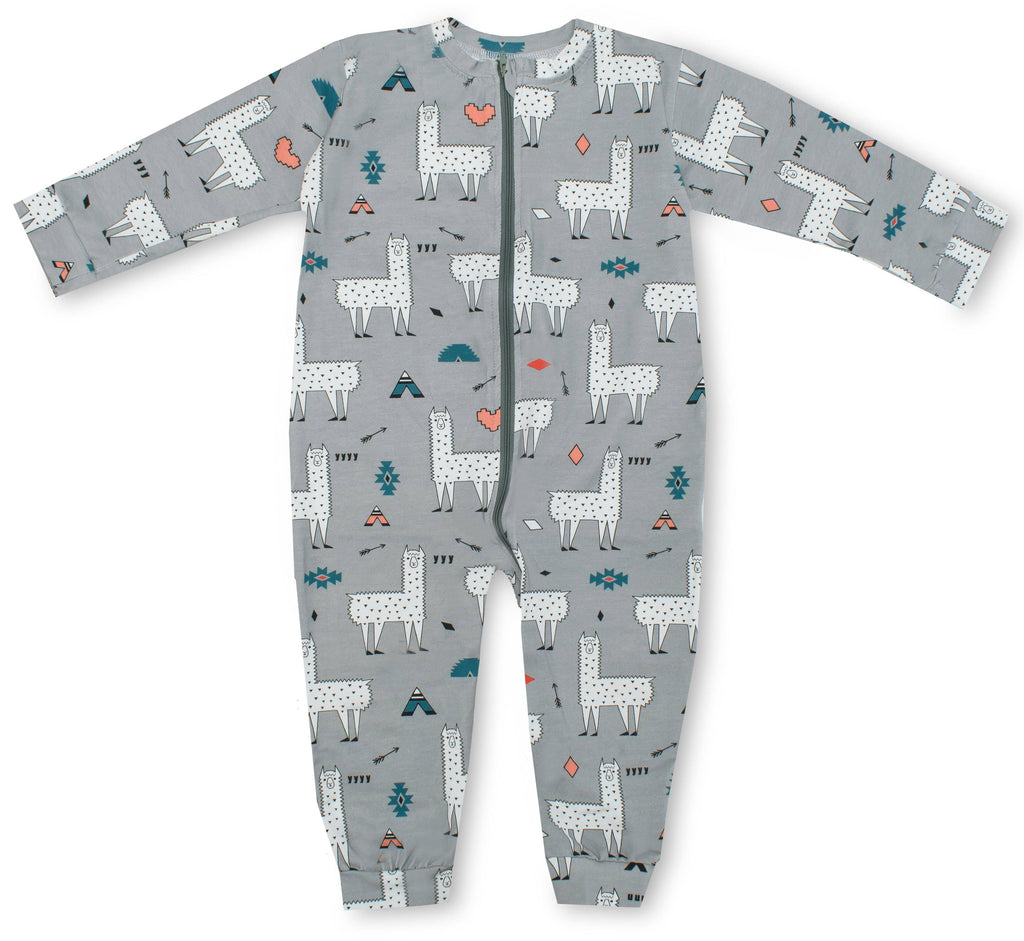 Organic Pajama Zip-suit: Alpaca Love Clothing  at Biddle and Bop