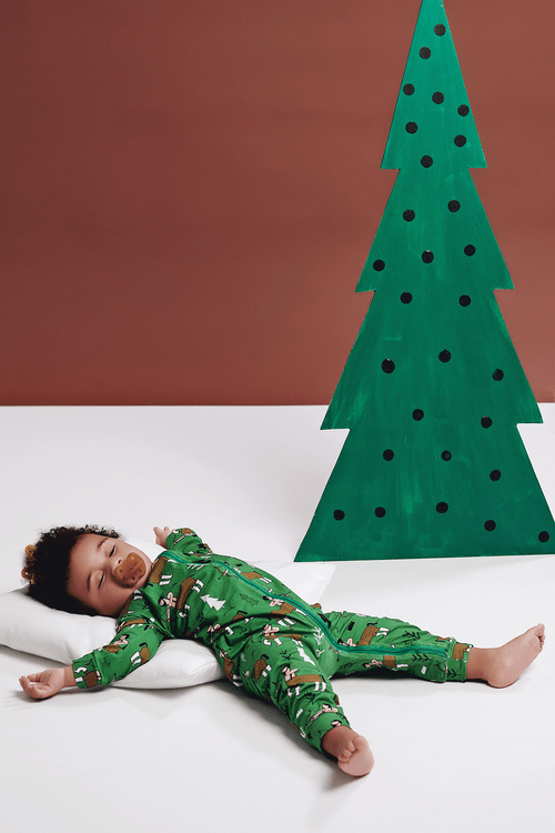 Organic Pajama Zip-suit: Enchanted Forest Clothing  at Biddle and Bop