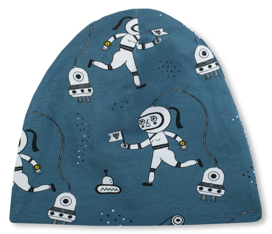 Organic Beanie Hat: Space Explorers