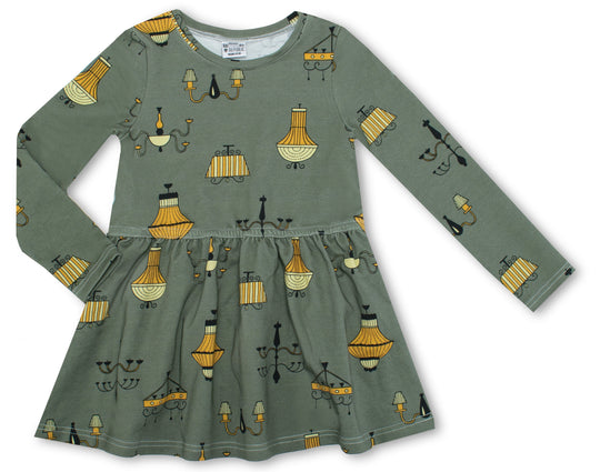 Organic Long Sleeve Twirl Dress: Enjoy the Party