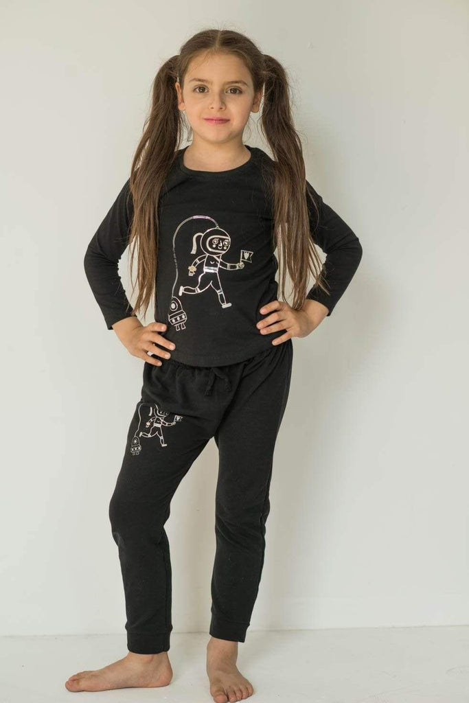 Space Explorers Organic Long Sleeve Tshirt Clothing  at Biddle and Bop