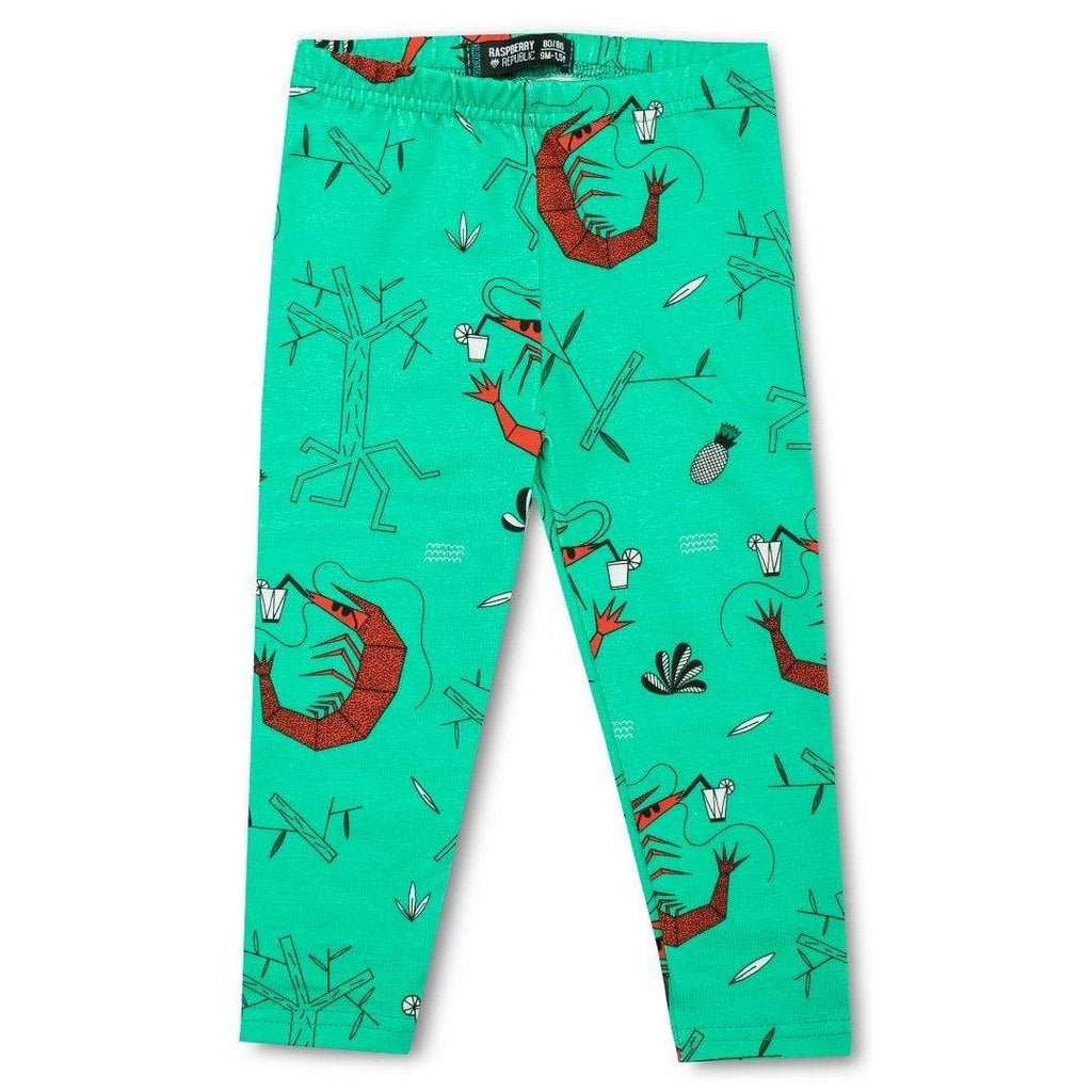 Organic Leggings: Shrimp Cocktail Clothing  at Biddle and Bop