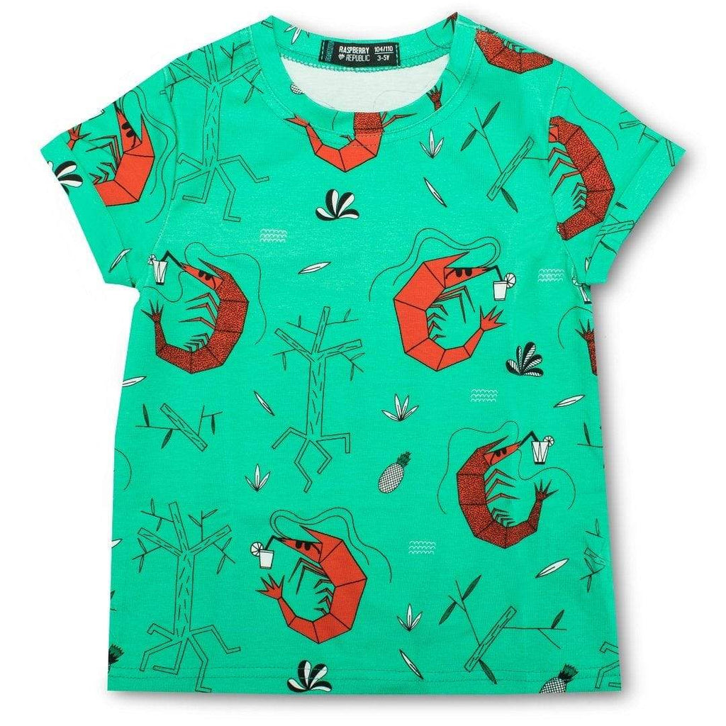 Shrimp Cocktail Organic Children's Tshirt Clothing  at Biddle and Bop