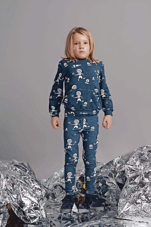 Organic Sweatshirt: Space Explorers Clothing  at Biddle and Bop