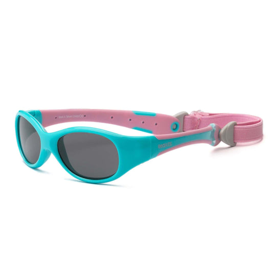 Explorer Sunglasses: Aqua/Pink (Unbreakable, 100% UVA UVB Protection)