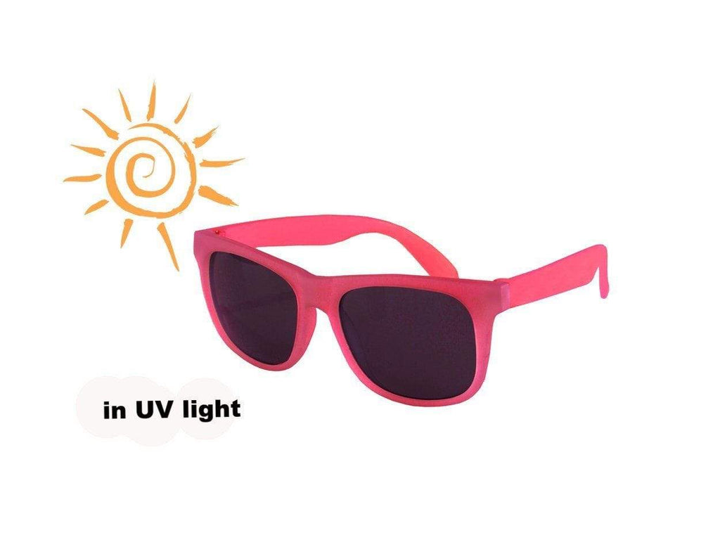 UV Color Changing Children's Sunglasses: Light Pink-Pink Switch, Youth 7+ care  at Biddle and Bop