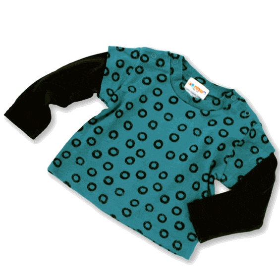 Baby Wa-Tee Wabi-sabi Blue Clothing  at Biddle and Bop