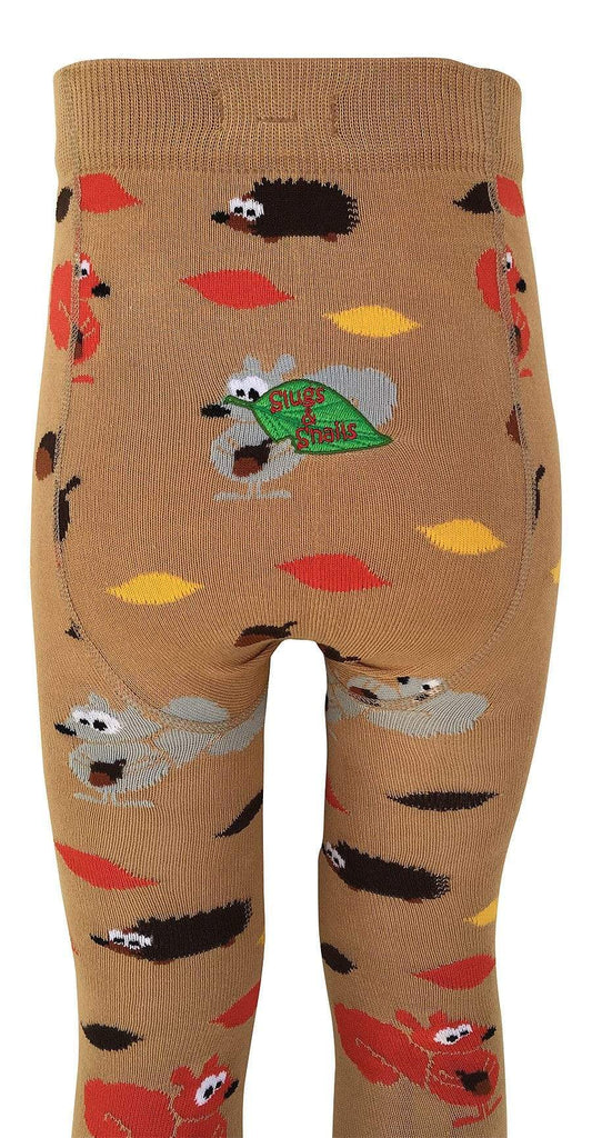 Slugs and Snails Tights: Autumn Tights  at Biddle and Bop